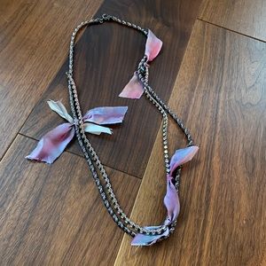 [J Crew] Double Layer Ribbon Necklace